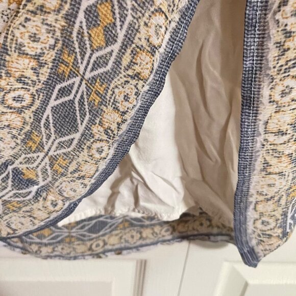 Hollister Womens White Aztec Pattern Braided Strap Bohemian Mini Dress Small - Picture 5 of 8